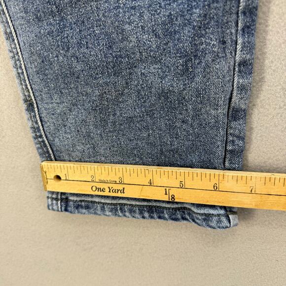 Kancan Jeans Women's 9/28 Blue Stone Washed Avery Straight Cargo Patch Pockets - Picture 14 of 14